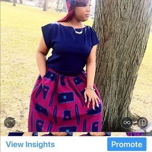Ethnic print skirt